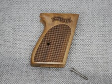 Walther PPK wraparound walnut grip/grips custom design "checkered  logo