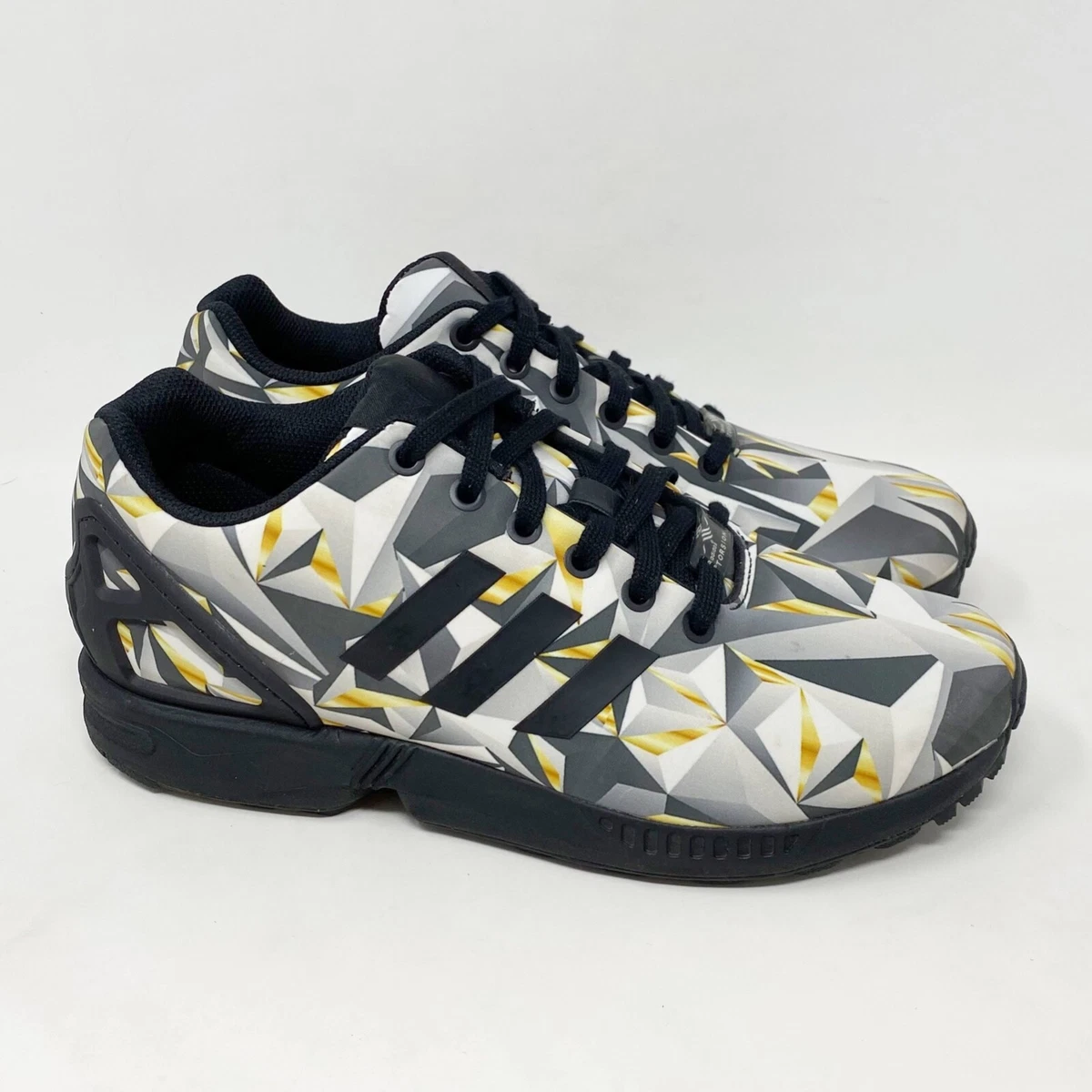 ZX Flux “Geometric Print” Sneakers Black Men&#039;s 7.5 | eBay