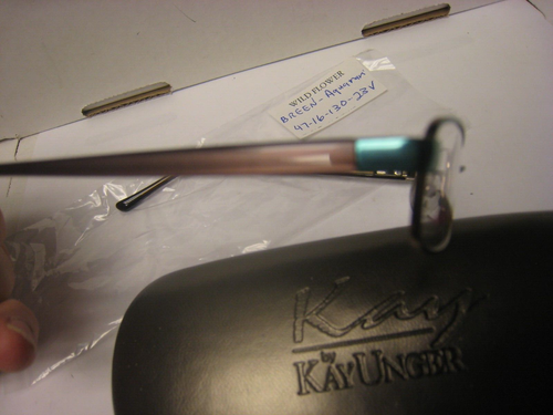 Wildflower Girls Eyeglasses Model BREEN In AQUAMARINE 47-16-130-23V with case - Picture 2 of 5