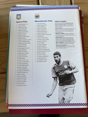 Aston Villa Programme 2005/06 2006/07 2007/08 2008/09 2009/10 Liga + Pokal - Bild 123 von 216