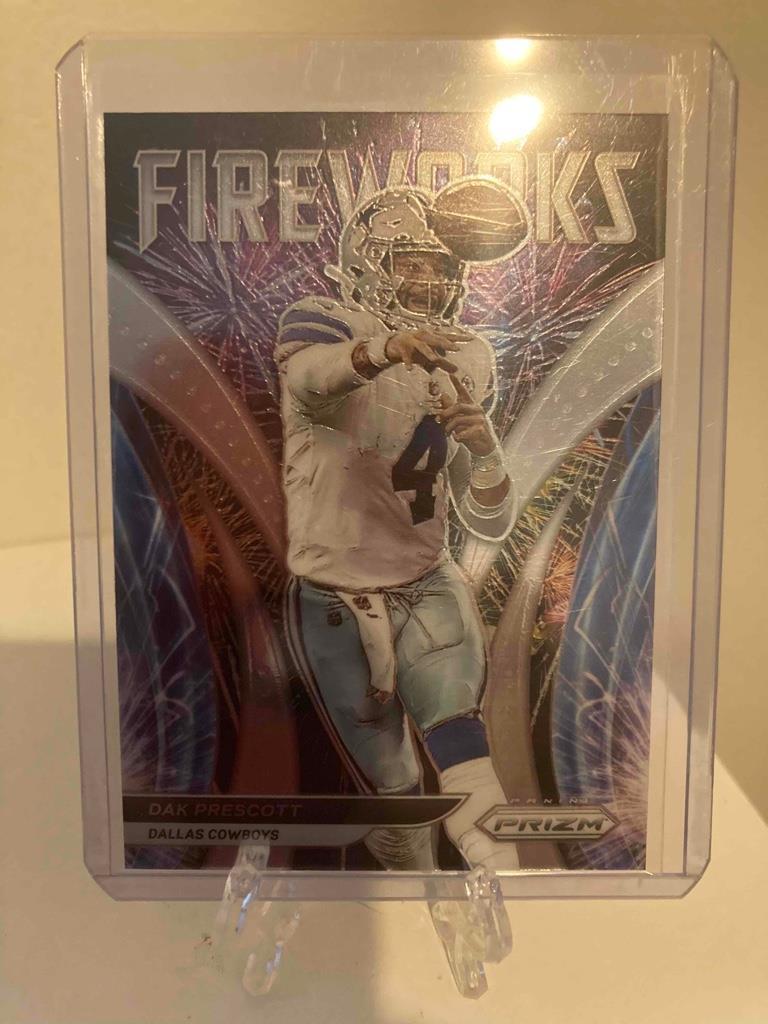 Dak Prescott 2021 Panini Prizm Fireworks Dallas Cowboys #F-17