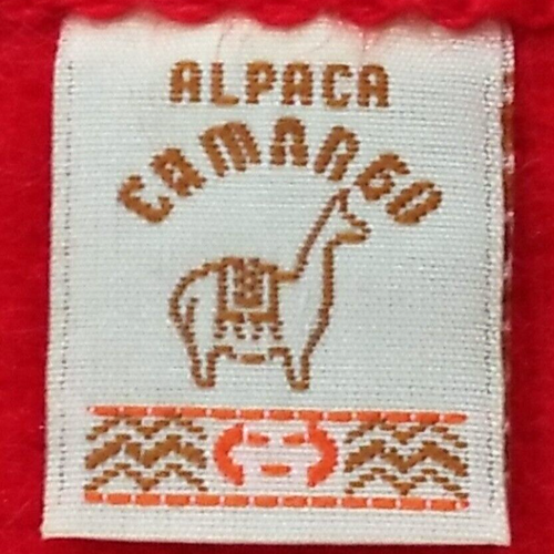 Alpaca Camargo Alpaca Wool Scarf Red Fringe Peru Soft Lightweight 72" New Tags - Picture 3 of 6