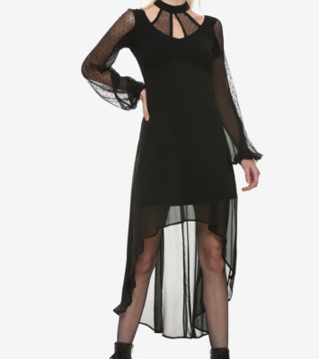 royal bones by tripp black lace dress ROYAL BONES TRIPP GOTHIC LAYERED LACE DRESS VAMPIRE GOWN HALLOWEEN WICCA SZ  MD