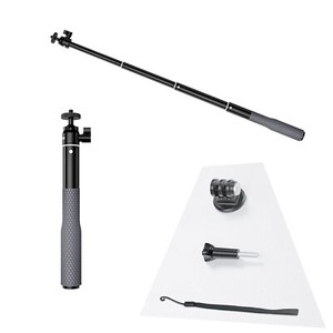 Aluminium Selfie Stick + Kits de montage d'adaptateur pour Insta360/DJI/YI-LITE Appareil photo