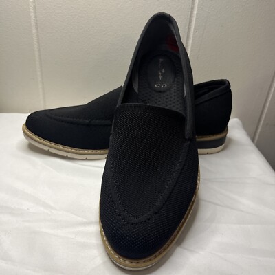 Me Too Shoes Womens 10 M Andie Slip-On Sneakers Black Comfort Round Toe Casual