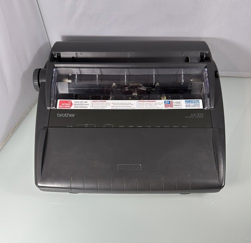 Máquina de escribir electrónica vintage Brother AX-325 rueda margarita AX325 escritura tipo FUNCIONA - Imagen 5 de 11