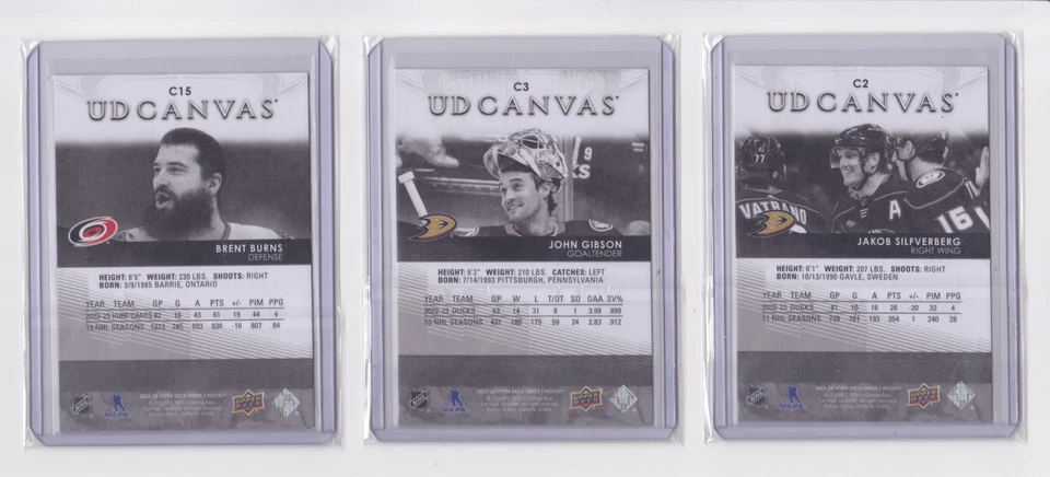 2023-24 UPPER DECK SERIES 1 UD CANVAS BLACK & WHITE PARALLEL - DROP DOWN LIST - Image 2 of 4