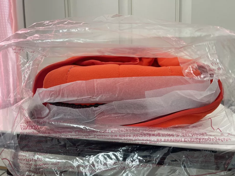 Bugaboo Cameleon Fleece Tailored Fabric Set 3 in 1 Orange Canopy Apron Seat - Image 3 of 4