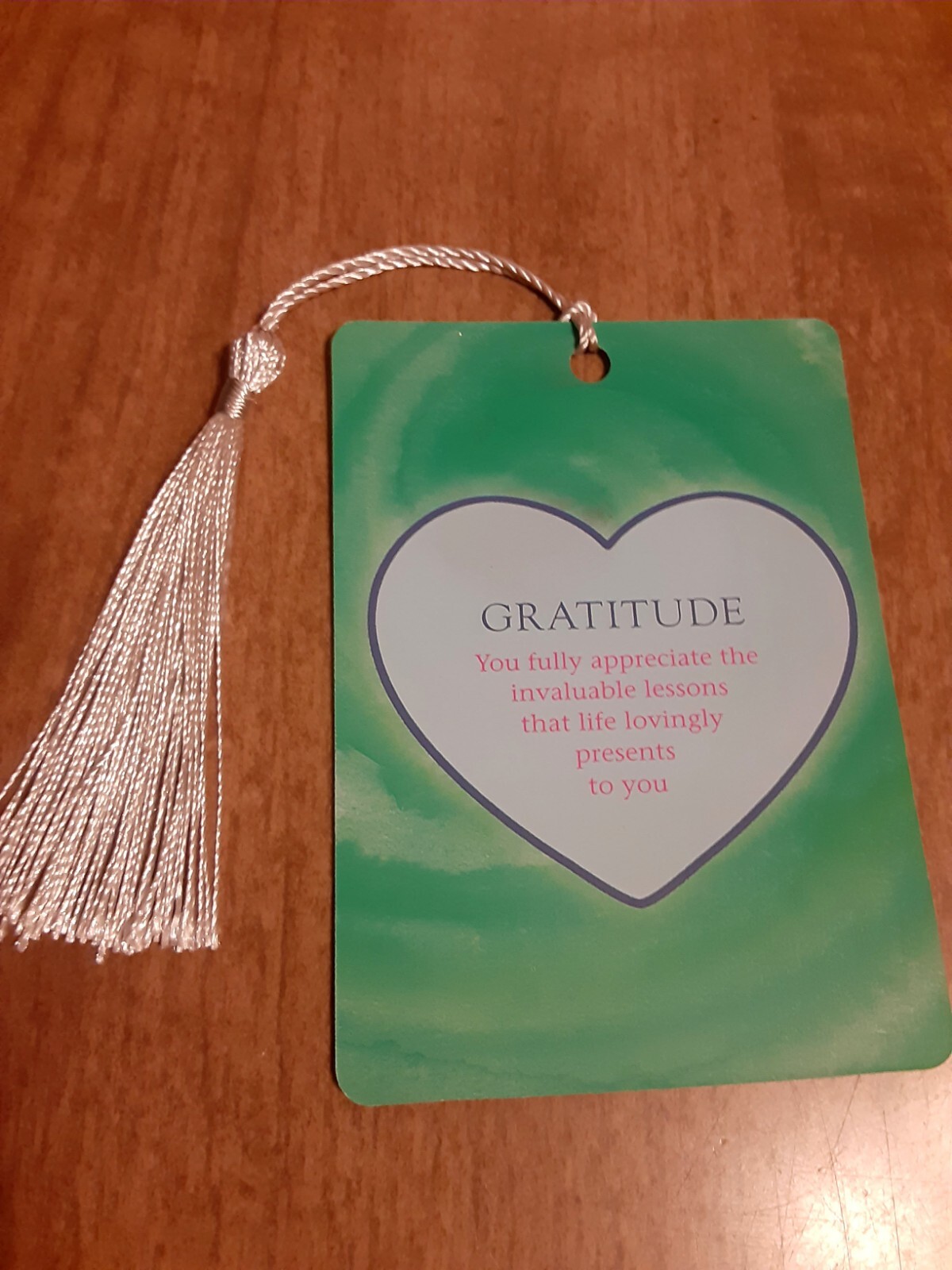 "Gratitude" Love Affirmation Bookmark Tarot Oracle Card Gift Purified & Charged