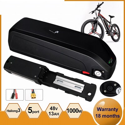 48V 13AH 500W 750W 1000W Ebike Electric Bike Ion Battery Strong Battery Life BMS