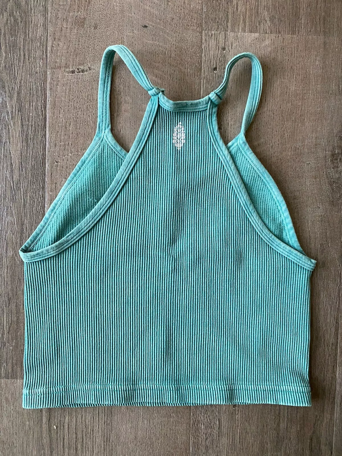 free-people-movement high neck ribbed cropped tank-top