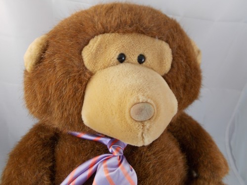 Dakin Brown Bear Plush Tie Sits 15 Inch Korea 1984 Stuffed Animal toy - Picture 2 of 8
