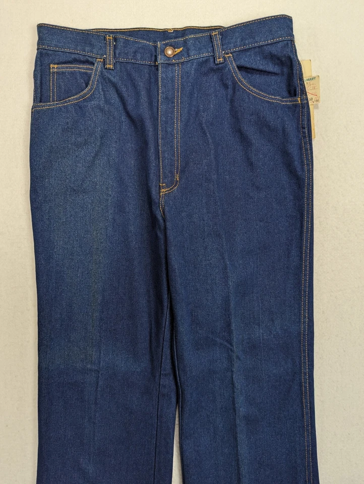 Pantalones de mezclilla TCB All American para hombre corte boot vintage Estados Unidos talla 34x35 algodón azul 105102 Foto 3 de 4