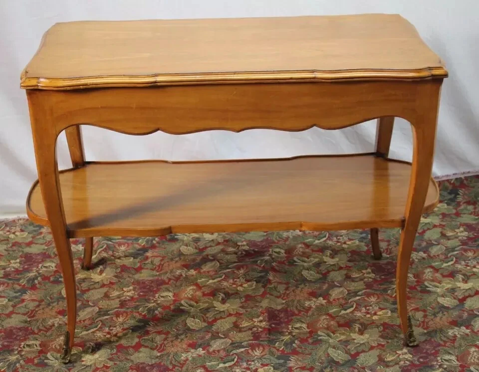 Sofá-mesa de servir madeira de cerejeira francesa 1940 - Imagem 2 de 4