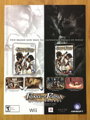 Prince of Persia Rival Swords Wii Sony PSP 2007 Print Ad/Poster Official Art