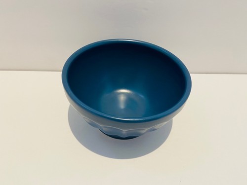 Anthropologie Dark Turquoise Blue Cereal Bowl Earthenware Ceramic 5” - Photo 2 sur 8