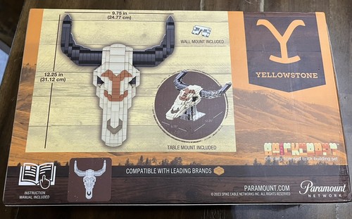 Yellowstone Brickcraft Yellowstone Steer Skull Building Kit (563-Piece Set) - Picture 2 of 2