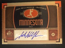 Minnesota Twins JOSH WILLINGHAM autographed 2012 Upper Deck Signature Certified