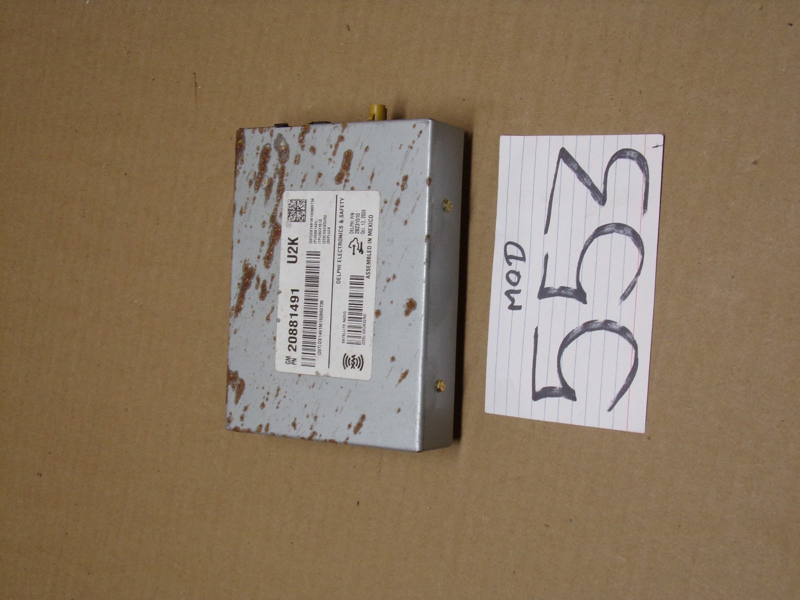 2007 Cadillac DTS XM Satellite Radio Control Module Computer #553-MOD 