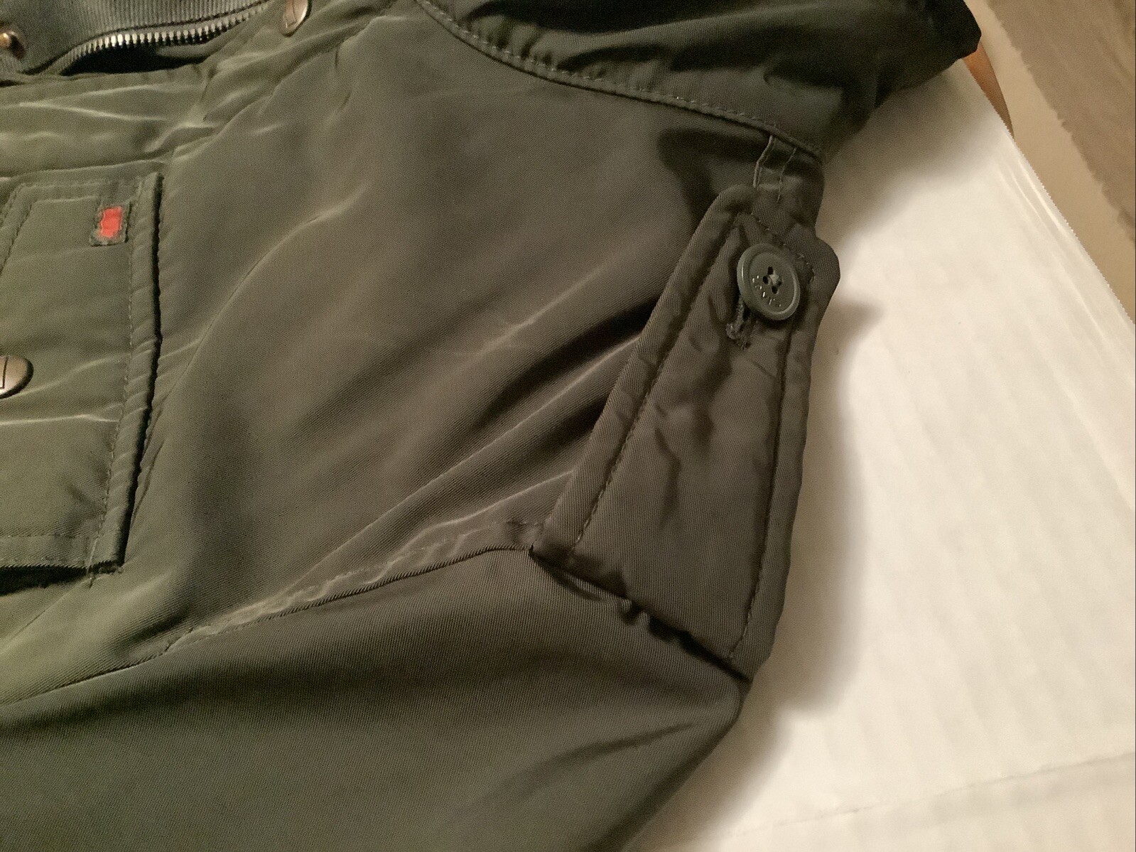 Levi's Women M Lightweight Cargo JacketForest Gre… - image 7