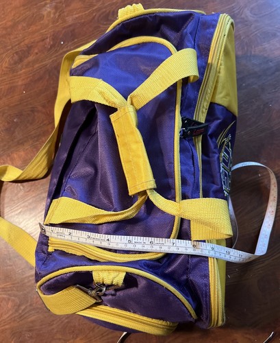 Borsone LOGO LSU Tigers punzonatura viola oro bagagli college team FB vintage palestra - Foto 16 di 24