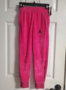 Air Jordan Nike Velour joggers Youth Medium Pink NWT | eBay