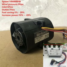 Modified Car Electric Turbine Dual Fan Turbo Charger Boost With Speed Controller