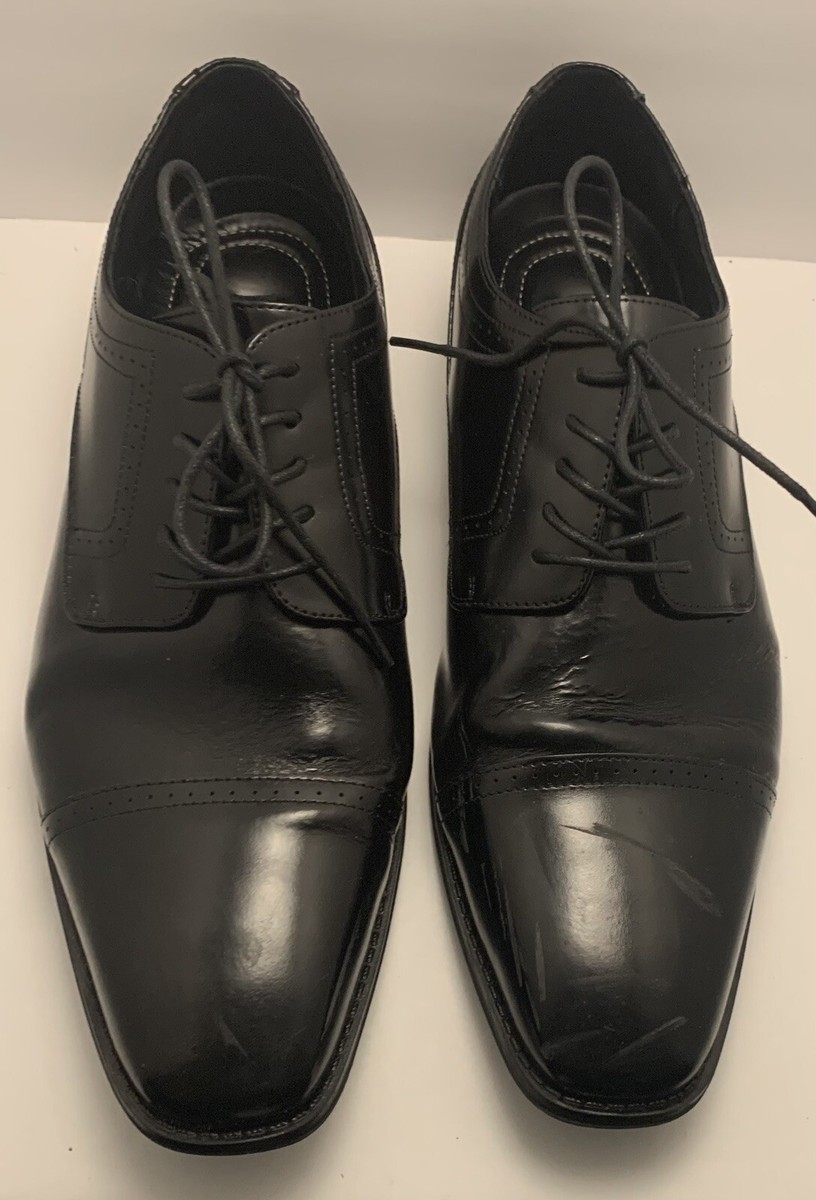 ㅎ Stacy Adams Shoes Waltham Cap Toe Oxford Black 14 M 20138-001