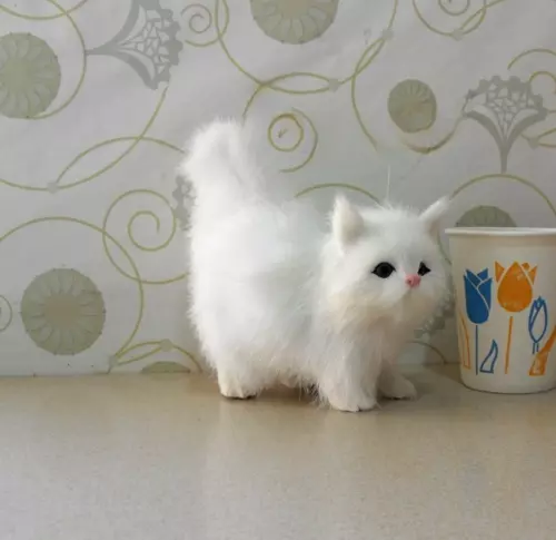 Realistische Katze Plüsch Spielzeug weich und niedlich Plüsch Katze Puppe Kinder - Bild 14 von 26