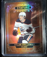 10/45  2022-23 UPPER DECK  STATURE  ROOKIE. Dylan Holloway..  OILERS   140