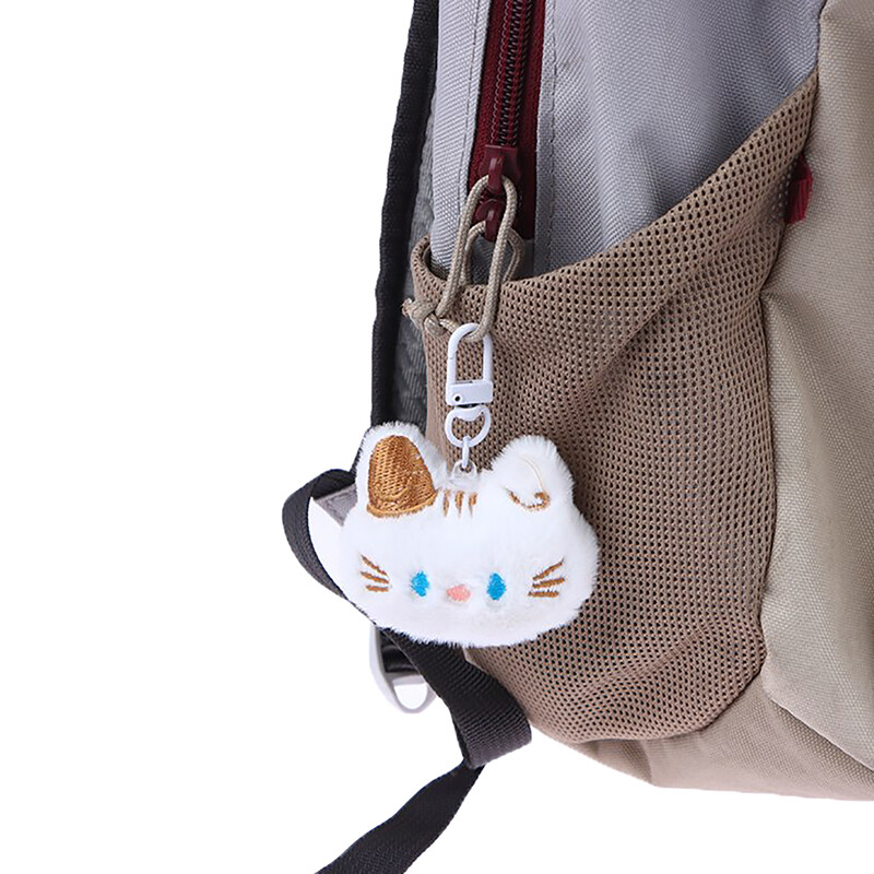 Cute Cartoon Cat Plush Keychain Lovely Cat Doll Keyring Girls Bag