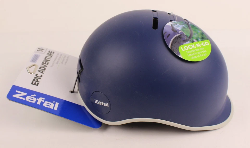 Casco de Bicicleta Zefal Adulto Epic Adventure Azul Marino 14+ Lock & Go Modelo 4692 Foto 2 de 4