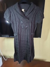 Chillipop Black Sweater Dress, Size L