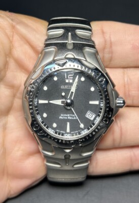 SEIKO KINETIC AUTO RELAY 5J22-0A50 SBYA003 From Japan Need New