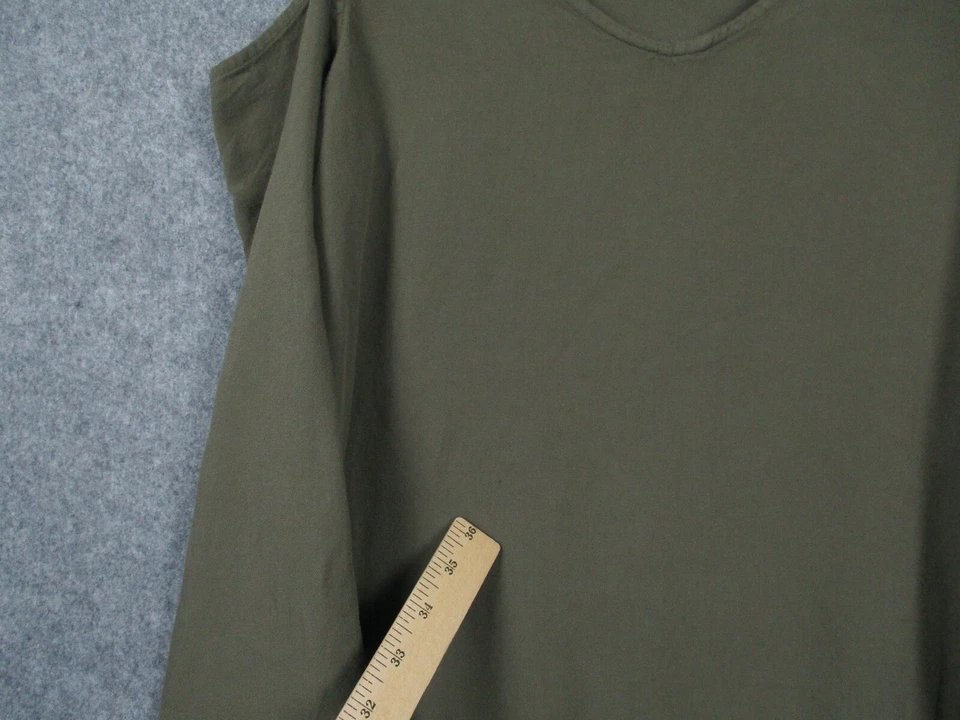 Cloth & Stone Shirt Womens Extra Small Green Cold Shoulder Long Sleeve Ladies - Изображение 4 из 4