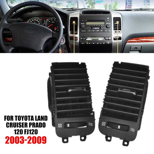 Deflectores De Aire Para Toyota Land Cruiser Prado 120 (2003-2020) - Set De 4 Piezas En Plástico SAN Ahumado