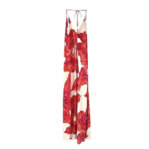 Milly Maxi Dress Hannah 3D Floral Sleveless Size 4 Nude/Multi | eBay