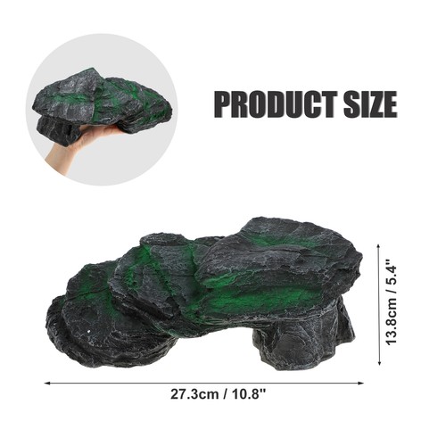 Tortues Pèlerin Plateforme, Reptile Escalade Schiste 10.8"x5.4"x3.6" - Imagen 4 de 7