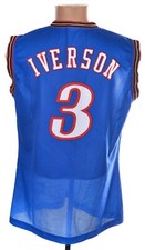 NBA PHILADELPHIA SIXERS BASKETBALL SHIRT CHAMPION #3 IVERSON SIZE L ADULT