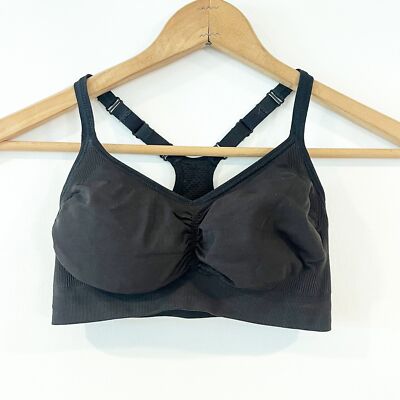 Old Navy Active Black Sports Bra Light Support Small Go Dry Workout Gym 