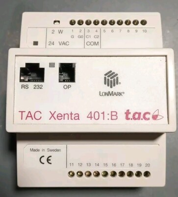 Schneider Electric TAC Xenta 401:B 0-073-0103-0 HW 2.1 SysV.3.61 Lonmark