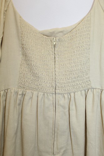 EVERY BABYDOLL DRESS WOVEN SMOCKED SQUARE NECK PUFF SLEEVE COLOR CHAI SIZE S - 第 8/8 張圖片