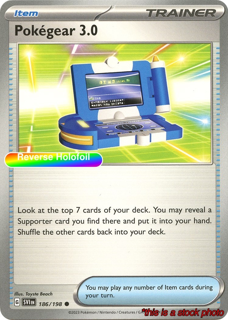 Pokegear 3.0 [Pokemon SVI - 186/198] Reverse Holofoil