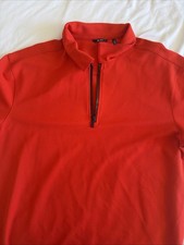  95 DKNY Red Polo Quarter Zip Men  s XL Made In Vietnam