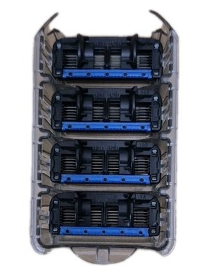 Four Pk 5 Blade Razor Cartridges For Schick Quattro Titanium Equate Wilkinson 