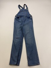 Levi's Overall Jeans Girls 14 Blue Denim Adjustable Straps Pockets Straight Leg