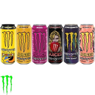 Monster Energy 6 Drinks (Bad Apple, Ripper, Monarch, MIXXD, The Doctor )