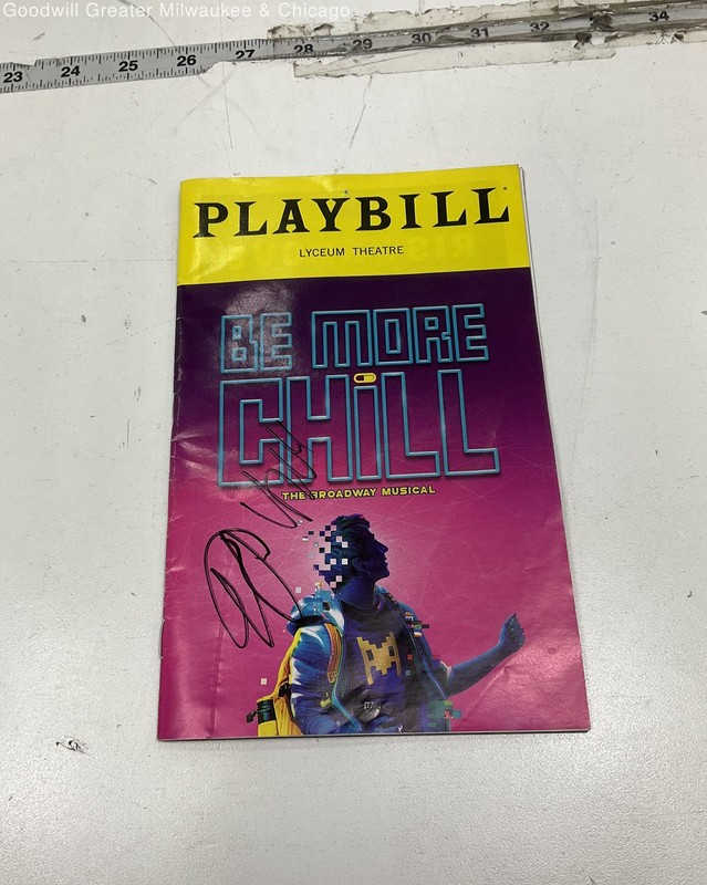 Be More Chill Broadway Musical Playbill Signed by Cast Member