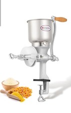 Moongiantgo Manual Grain Mill with 5.1inch Large Hopper 1.5inch Table Clamp