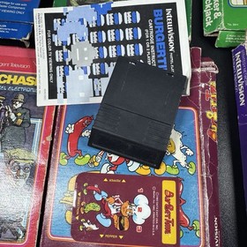 Vintage Video Game Intellivision Games (15)baseball Pitfall Burger Time Utopia
